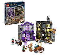 Lego Harry Potter Ollivanders y Túnicas de Madame Malkin Juguete con Tienda de Varitas del Callejón Diagon, Regalo para Niñas y Niños de 8 Años o Más, Decoración de Dormitorio y Estantería 76439