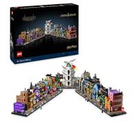 LEGO Harry Potter Tiendas Mágicas del Callejón Diagon Maqueta para Adultos y 12 Micro Figuras de Colección, Autobús Noctámbulo, Regalo para Mujeres y Hombres, Decoración Dormitorio, Set de Magia 76444