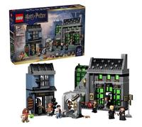 LEGO Harry Potter Tiendas Mágicas del Callejón Knockturn de Juguete - Kit de Maquetas con 8 Minifiguras y Figura de Animal Patronus Coleccionable - Regalo para Niñas y Niños de 8+ Años - 76471
