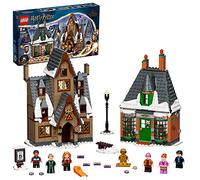 LEGO Harry Potter Visita a la Aldea de Hogsmeade, Las Tres Escobas, Juguete del 20 Aniversario, Minifigura Dorada de Ron Weasley y Personajes, Regalo para Niñas y Niños de 8 Años o Más 76388