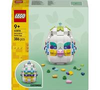 LEGO Huevo de Pascua Decorativo 40816 | Juguetes para niños de 9+ años, corazón dorado y piedras preciosas, manualidades de Pascua, regalo de cumpleaños, 386 piezas