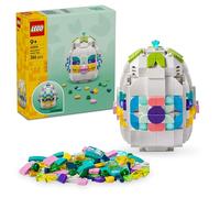 LEGO Huevo de Pascua Decorativo - Decoración para el Hogar con Corazón Dorado y Piedras Preciosas - Manualidades de Pascua para Niños - Regalo para Niñas y Niños de 9+ Años - 40816