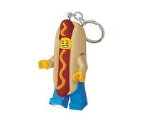 Lego Iconic Hot Dog Man Llavero Linterna LED Juguetes de Regalo para niños - Figura de 76 mm de Altura (KE119H) - 2 Pilas CR2025 Incluidas