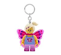 LEGO Iconic Llavero de luz, mariposa niña, figura de 2 pulgadas de alto (KE171H), Rosado, Small