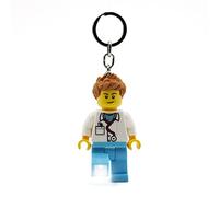 Llavero LEGO Icónico Médico Linterna - Figura de 76 mm de altura (KE184) - 2 pilas CR2025 incluidas
