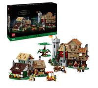 LEGO Icons 10332 Plaza de la Ciudad Medieval - Decoracin del hogar para adultos
