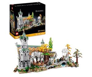 LEGO Icons EL SEÑOR DE LOS Anillos: RIVENDEL - Regalo por el Día del Padre - Maqueta para Construir de la Tierra Media - Gran Set con 15 Minifiguras Inc. Frodo, Bilbo, Gandalf y Legolas 10316