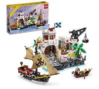 LEGO Icons Eldorado Fortress Building Kit, regalo pirata, incluye barco pirata y 8 minifiguras, idea de regalo nostálgica para adultos que aman un proyecto gratificante, decoración de oficina en casa,