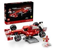 LEGO Icons Ferrari F2004 y Michael Schumacher - Maqueta para Adultos de Coche de F1 - Motor V10 con Minifigura de Piloto Coleccionable - Regalo para Hombres y Mujeres Fans de la Fórmula 1-11375