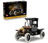 LEGO Icons Ford Model T - Kit de Construcción para Adultos de Maqueta de Coche Antiguo de Colección - Capota de Tela y Parabrisas Abatible - Regalo para Fans de los Vehículos Clásicos - 11376