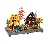 LEGO Icons Jardín Rural Otoñal - Maqueta de Miniatura para Adultos - Kit de Construcción con Casa, 4 Árboles, Figuras de Animales del Bosque y Flores - Decoración de Otoño - Idea de Regalo 11372