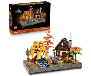 LEGO Icons Jardín Rural Otoñal 11372 | Set para adultos, maqueta de miniatura con casa, figuras de animales y flores, 4 árboles, regalo de cumpleaños, 1102 piezas