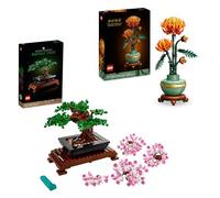 LEGO Icons Juego de construcción de árbol bonsái + Flor de crisantemo, Kit de Modelo Creativo, Regalo de Planta Artificial para Mujeres, Hombres, Ella o él 10281 + 10368