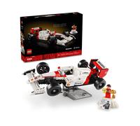 LEGO Icons McLaren MP4/4 y Ayrton Senna Minifigura F1, Decoración de Escritorio para Hogar y Oficina, Regalo para Hombres y Mujeres, Maqueta de Coche de Carrera, Manualidad para Adultos 10330
