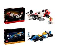 LEGO Icons Pack McLaren MP4/4 y Ayrton Senna 10330 + Williams Racing FW14B y Nigel Mansell 10353