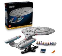LEGO Icons Star Trek: U.S.S. Enterprise NCC-1701-D Maqueta para Adultos - Naves Auxiliares, Módulo Separable y 9 Minifiguras Inc. Jean-Luc Picard y William Riker - Regalo para Hombres y Mujeres 10356