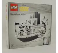 LEGO Ideas - El Botero Willie, Juego de Construcción del Barco Clásico de Vapor Inspirado en el Corto de Animación de Disney, con Minifiguras de Mickey y Minnie Mouse (21317)