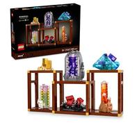 LEGO Ideas Colección de Minerales - Kit de Maquetas para Adultos con Elementos de Cristal Inc. Amatista, Flourita y Cuarzo Mandarina y 3 Soportes - Regalo DIY para la Decoración del Hogar 21362