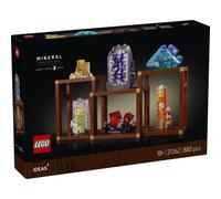 LEGO Ideas Colección de Minerales - Kit de Maquetas para Adultos con Elementos de Cristal Inc. Amatista, Flourita y Cuarzo Mandarina y 3 Soportes - Regalo DIY para la Decoración del Hogar 21362