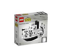 LEGO Ideas - El Botero Willie, Juego de Construcción del Barco Clásico de Vapor Inspirado en el Corto de Animación de Disney, con Minifiguras de Mickey y Minnie Mouse (21317)