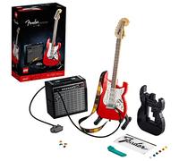 Lego Ideas Fender Stratocaster, Maqueta de Instrumento de Guitarra Eléctrica con Amplificador, Manualidades para Adultos, Artículo de Colección y Decoración para el Hogar, Idea de Regalo 21329