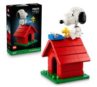 LEGO Ideas Peanuts: La Caseta de Snoopy - Maqueta para Adultos de Casa - Figura de Perro Snoopy y Pájaro Woodstock - Decoración de Estantería - Regalo para Mujeres y Hombres Fans del Cómic - 21368