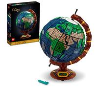 LEGO Ideas The Globe 21332 Building Set; Build-and-Display Model for Adults; Vintage-Style Spinning Earth Globe; Home Decor Gift for People with a Passion for Travel, Geography and Arts (2,585 Pieces)