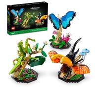 LEGO Ideas The Insect Collection, Fun Gift for Nature Lovers, with Life-Size Blue Morpho Butterfly, Hercules Beetle and Chinese Mantis Display Models, Bug Building Set and Nature Décor, 21342