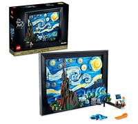 LEGO Ideas Vincent Van Gogh The Starry Night - Juego de construcción de rompecabezas 3D para adultos, a partir de 18 años, decoración de pared bellamente detallada para el hogar, ideas de regalo para
