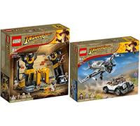 Lego Indiana Jones 77012 Escape del avión de caza & 77013 Escape de la tumba