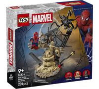 LEGO | Marvel Batalla Legendaria: Spider-Man vs. Sandman - Obra y Superhéroes de Juguete - 3 Minifiguras Inc. Venom - Regalo para Niños de 9+ Años y Fans de Las Películas - 76334