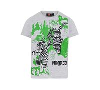 LEGO Jungen Ninjago T-Shirt LWTaylor 205, Camiseta Niños, 912 Grey Melange, 92