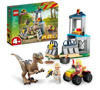 LEGO Jurassic Park Velociraptor Escape 76957 Learn to Build Dinosaur Toy for Boys and Girls; Gift for Kids Aged 4 and Up Featuring a Buildable Dinosau