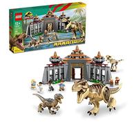 LEGO Jurassic Park Visitor Center: T. Rex & Raptor Attack 76961 Juguete de Dinosaurio para Construir; Regalo para Adolescentes y niños de 12 años en adelante, Incluyendo una Figura de Esqueleto de