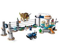 LEGO Jurassic World - Caos del Triceratops Juguete de construcción de Dinosaurios Inspirado en las Películas de Jurassic World, Novedad 2019 (75937)