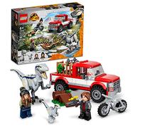 LEGO Jurassic World Dominion Blue & Beta Velociraptor Capture 76946 - Juego de juguetes de construcción para niños, niños y niñas a partir de 6 años (181 piezas)
