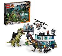 LEGO Jurassic World Giganotosaurus & Therizinosaurus Attack 76949 Juego de juguetes de construcción, diversión para niños de 9 años en adelante (658 piezas)
