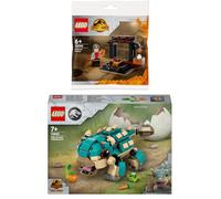 Lego Jurassic World Set 76962 Baby Bumpy: Ankylosaurus & 30390 Dinosaurier-Markt Polybag