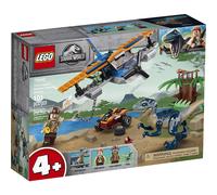 LEGO Jurassic World Velociraptor: Biplane Rescue Mission 75942 Dinosaurio de juguete para ni os en edad preescolar con un avi n de juguete para c