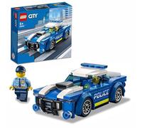 LEGO Kit de construcción City 60312 Coche de Policía; para niños a Partir de 5 años; Incluye una minifigura de un Agente de policía con una Linterna de Juguete y una Gorra de policía (94 Piezas)