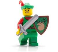Lego Knight Figuras Set: Forestman #1 con espada y escudo - Amplía tu castillo de caballero con minifiguras y armas de Knights
