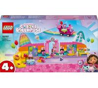 LEGO La Casa de Muñecas de Gabby Sala para Fiestas de Gabby, Juego Infantil con Autobús y Teclado de Juguete, Micrófono y Figuras de Animales, Regalo para Niñas y Niños de 4 Años o Más 10797