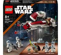 LEGO Star Wars: The Mandalorian Huida en Speeder BARC, Moto con Sidecar de Juguete de Construcción Inc. Kelleran Beq y Grogu (Baby Yoda), Regalo para Niños, Niñas y Fans de 8 Años o Más 75378