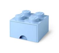 LEGO Ladrillo cajón 4 pomos, 1 cajón, caja de almacenaje apilable, 4,7 l
