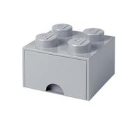Ladrillo de almacenamiento con cajón gris piedra medio de 4 espigas LEGO