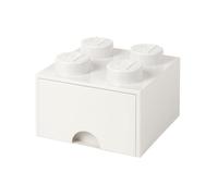 Ladrillo de 4 espigas con cajón (blanco)
