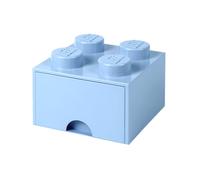 Ladrillo de 4 espigas con cajón (azul claro)