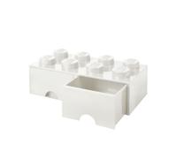 Ladrillo de 8 espigas con cajón (blanco)
