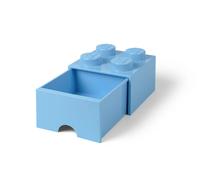 LEGO Ladrillo de 4 espigas con cajón (azul claro)