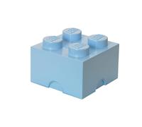 LEGO Ladrillo de almacenamiento de 4 espigas (azul claro)